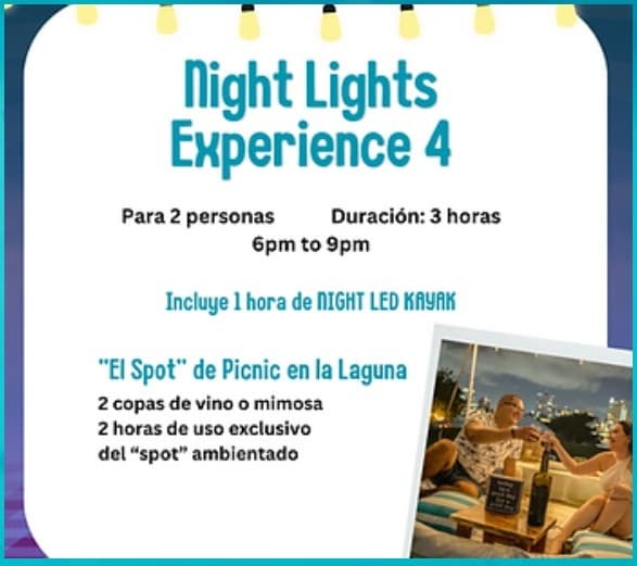 LED Romantic Night Picnic in San Juan, Puerto Rico