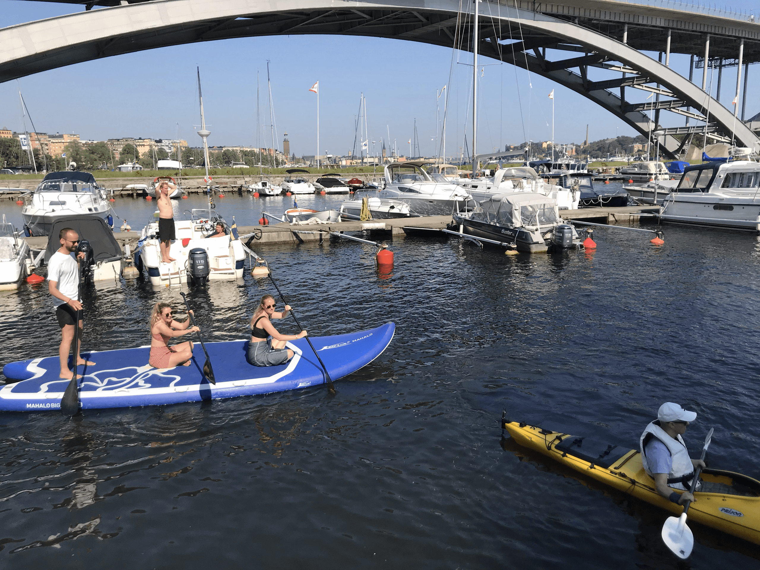 Paddle Through Stockholm with Lek Mer's Big SUP Timhyra