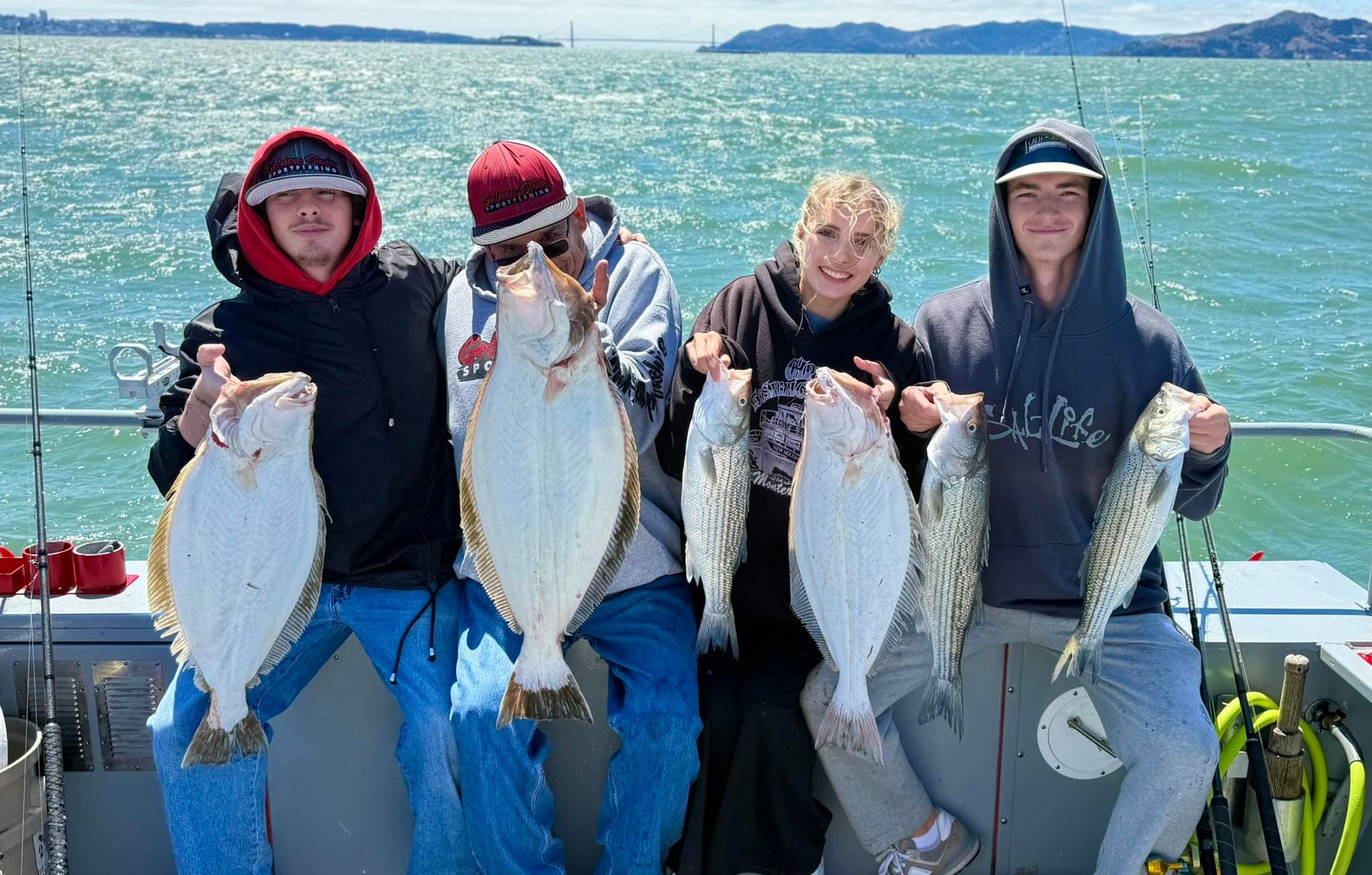 Private Charter Fishing Adventure for Bay Halibut and Striper in California