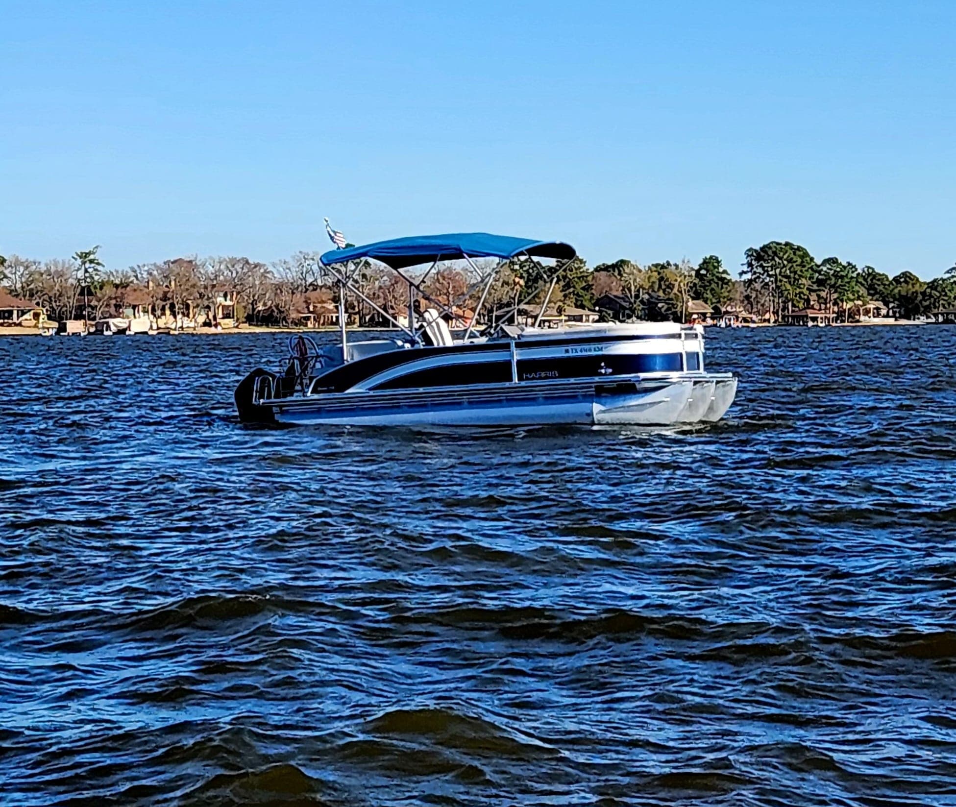 Harris Cruiser 230 Tritoon Rye Rental in Montgomery, TX