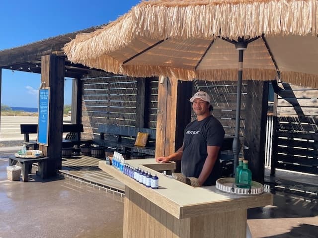 Cold Water Foot Soak at Kona Sea Salt in Kailua-Kona