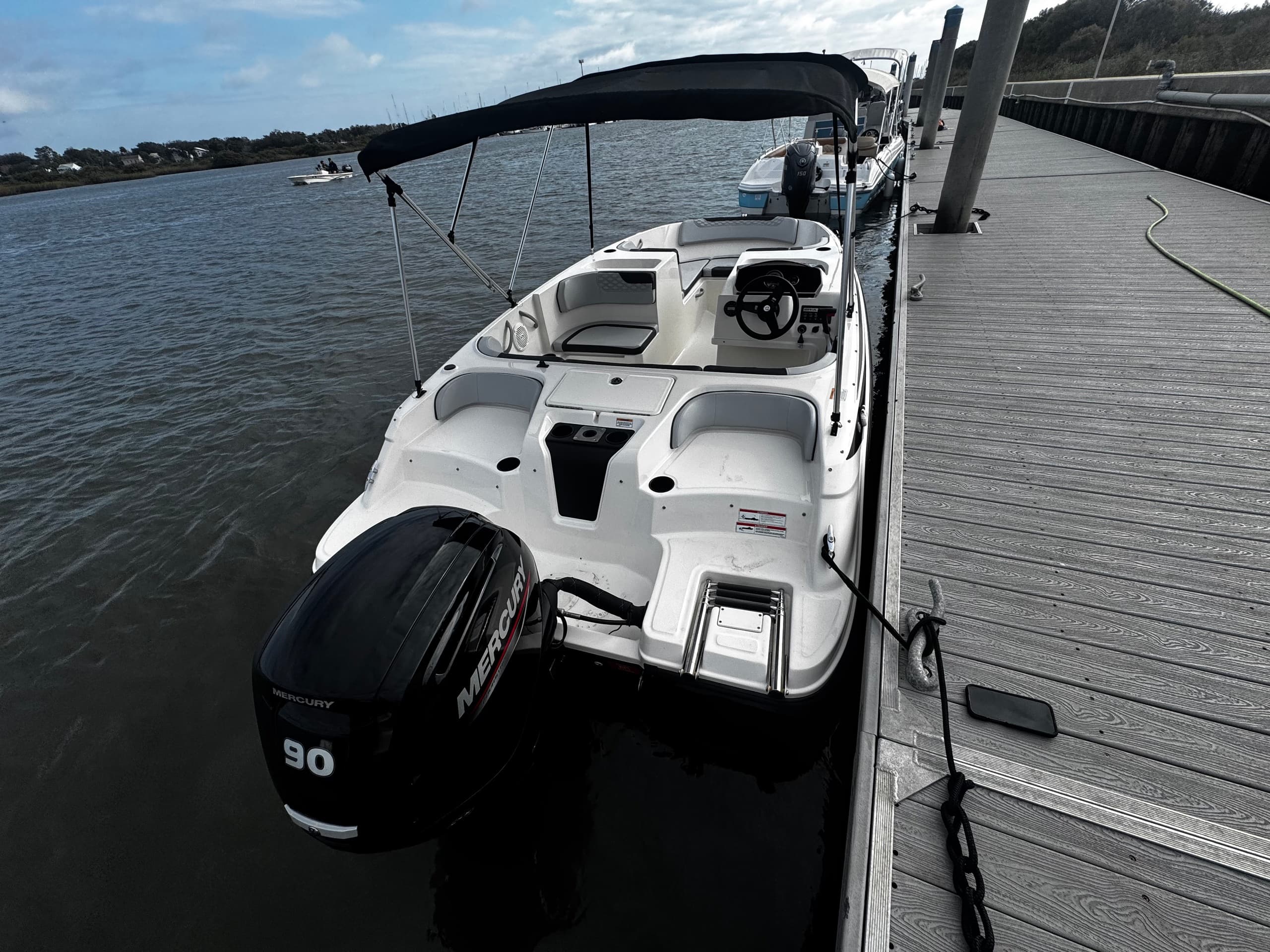Bayliner M17 — Best Value Small-Boat Rental for St. Augustine Dolphin & Fort Cruises photo 2