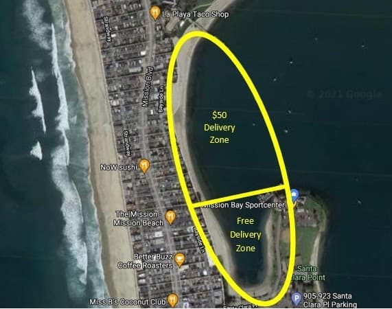 Mission Bay Water Trampoline Rentals: Aqua Jump 25 at 1010 Santa Clara Pl. photo 1