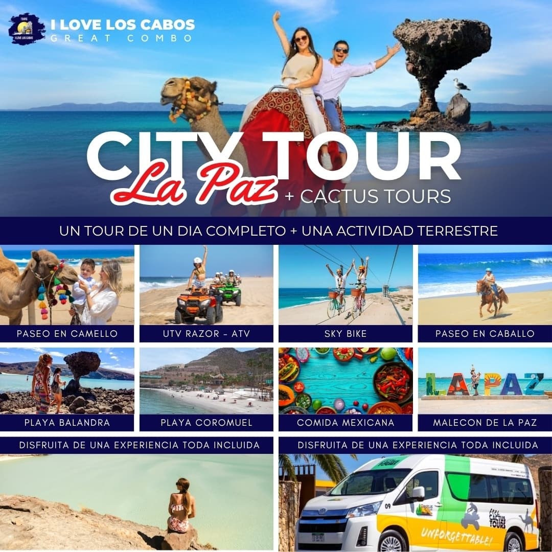 Explore Baja California Sur: Combo Cactus Tours and Playa Balandra City Tour Adventure