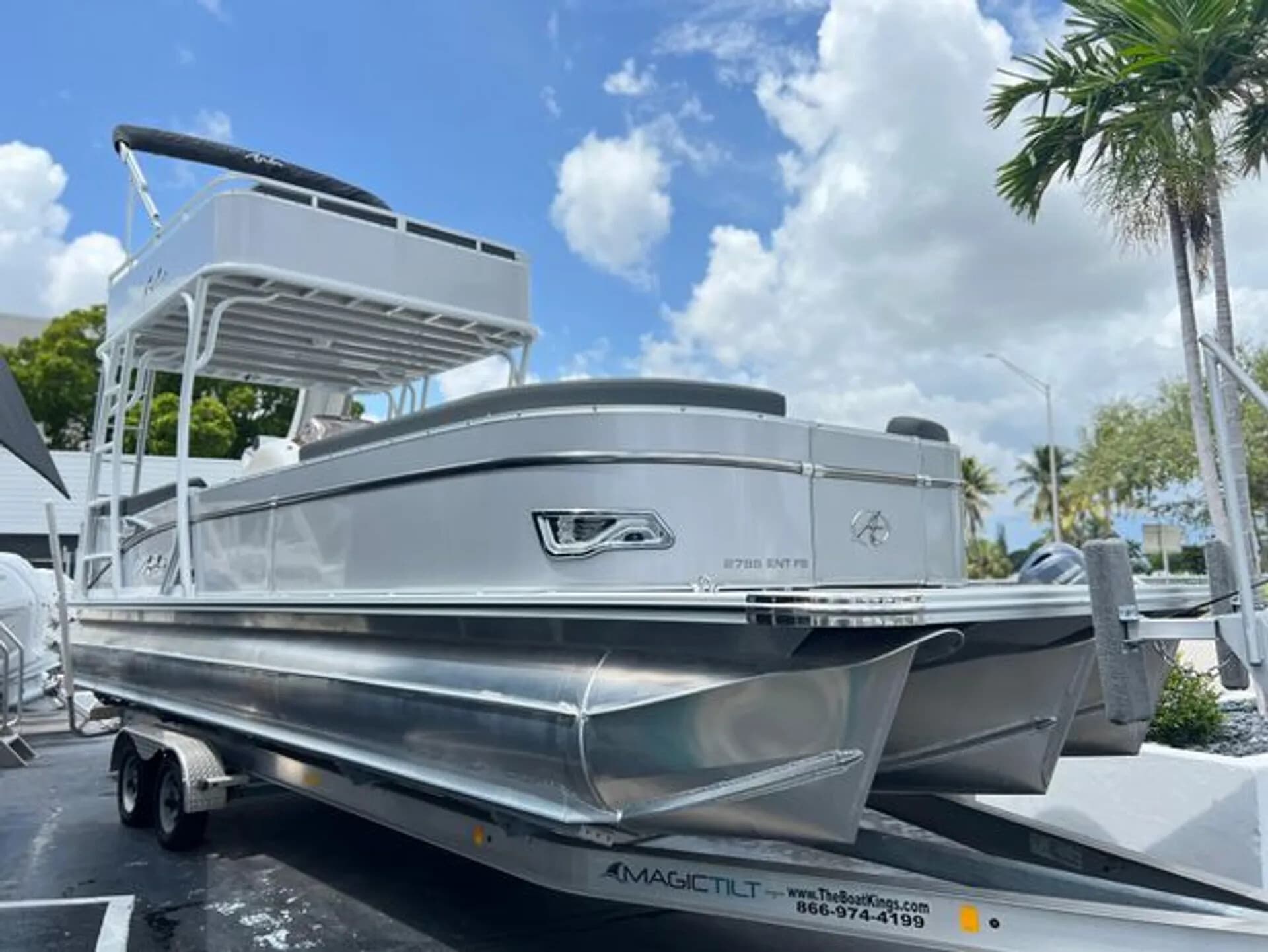 New Avalon Funship: Jupiter Double-Decker Pontoon Charter with Slide