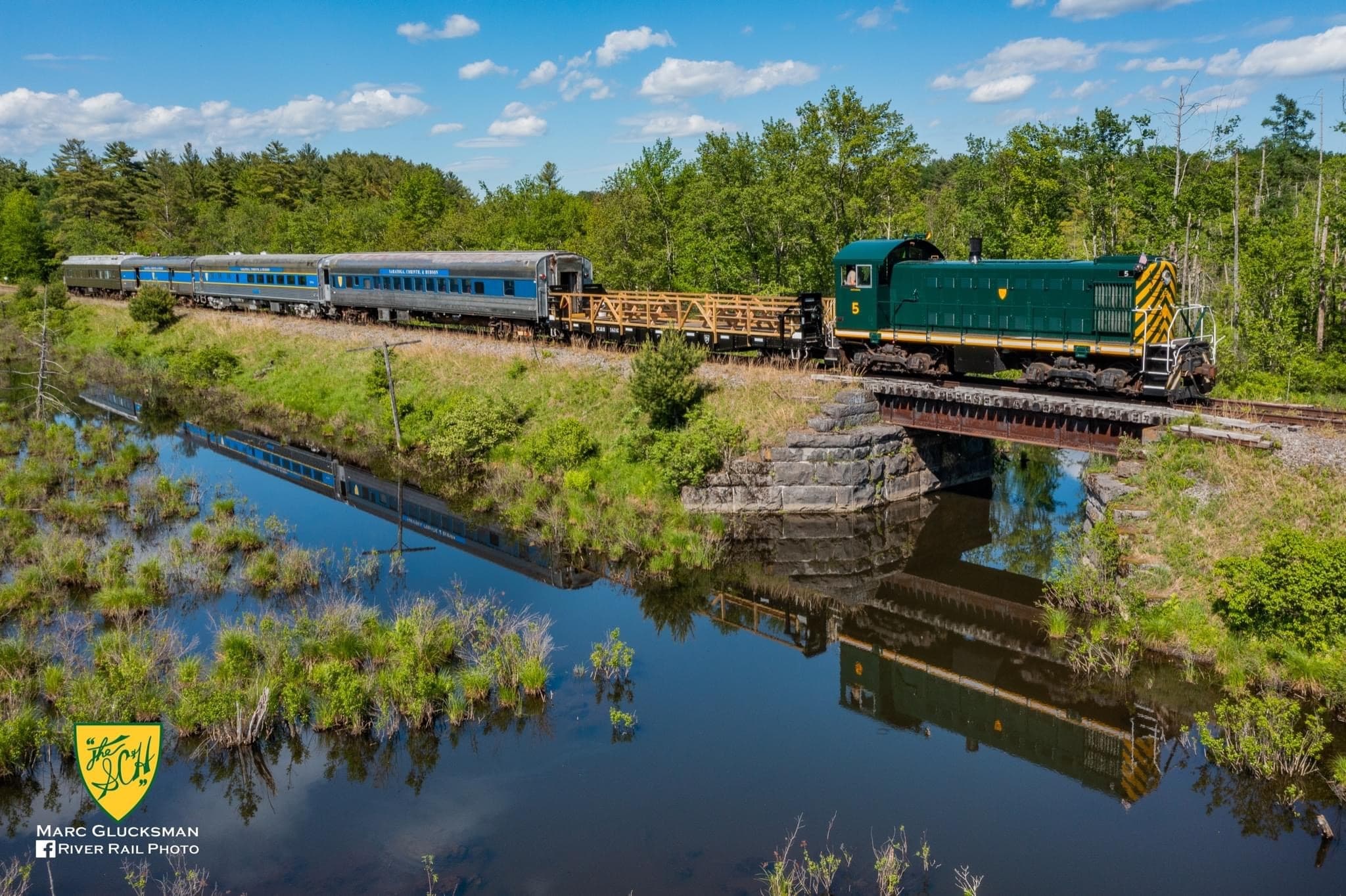 Vintage Adirondacks Scenic Train Ride by Saratoga Corinth & Hudson