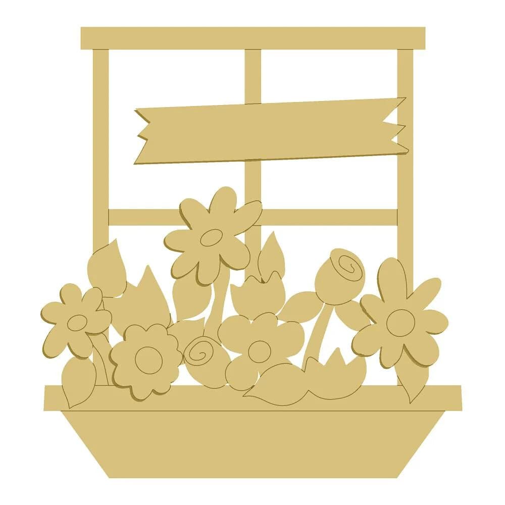 3D Floral Window-Box Paint & Sip in Omaha — CorkyCanvas Workshop photo 1