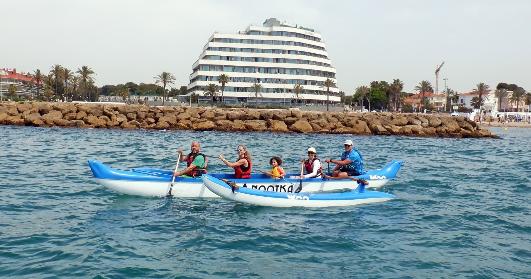 Paddle an OC5 Outrigger in Sitges: Aloha Adventure Hawaiian Canoe Tour photo 1