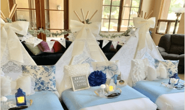Oh So Fancy in Blue: Scottsdale Teepee Sleepovers for Family Nights & Birthdays