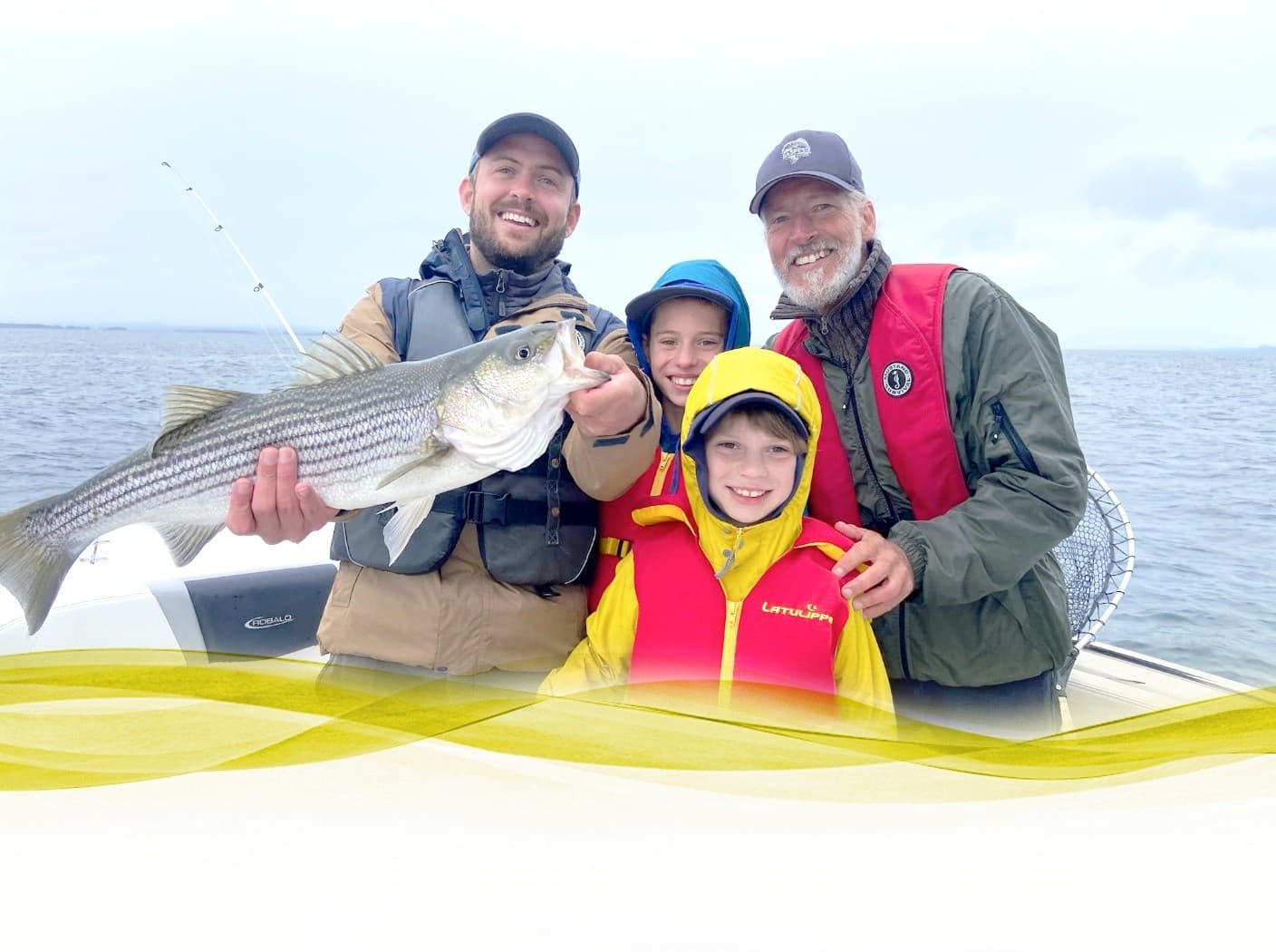 Private Saltwater Fishing in Carleton-sur-Mer: 3-Hour Charters for Striped Bass, Mackerel & Cod