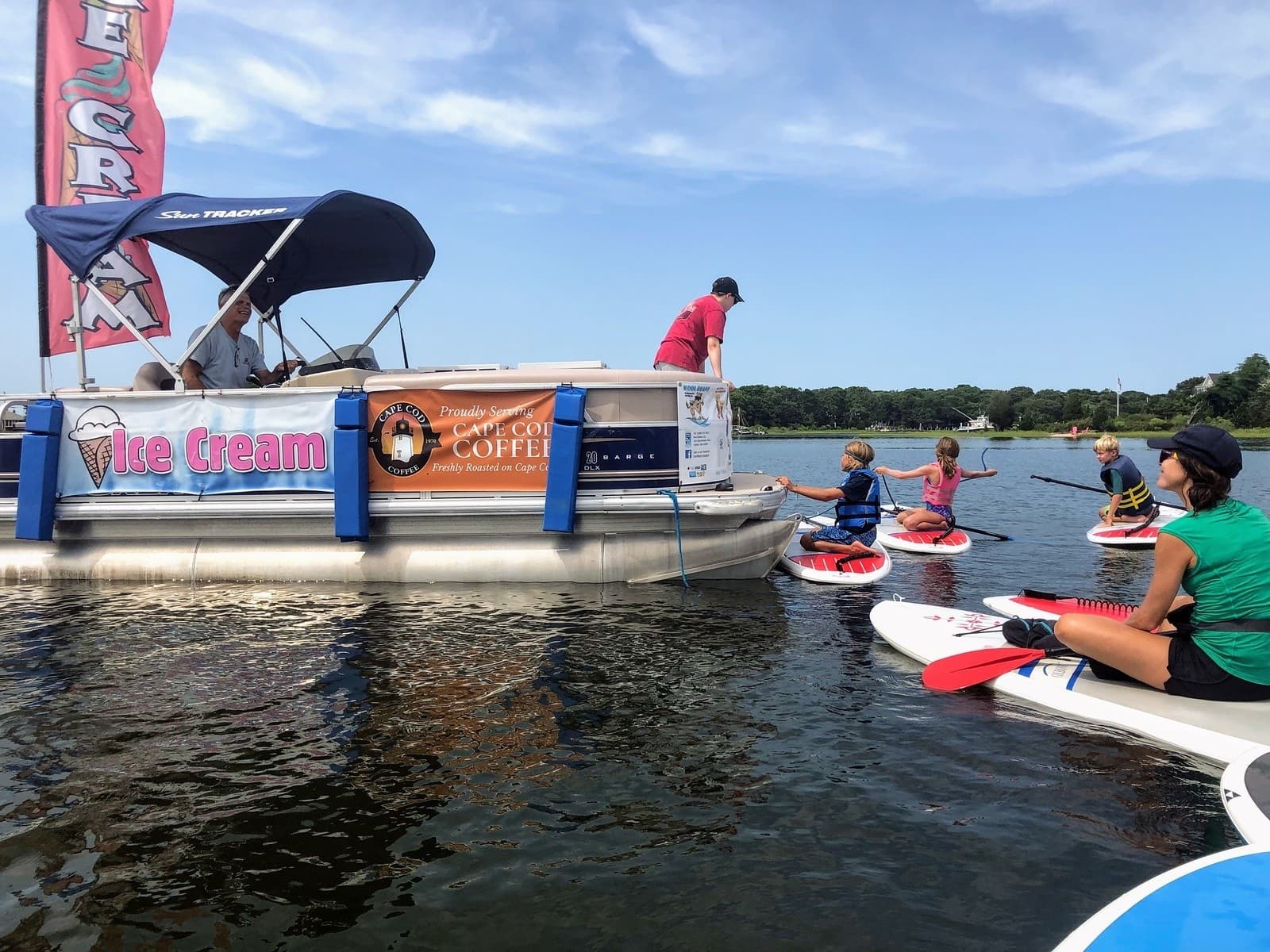 Paddle to Ice Cream: Waquoit Bay SUP Tour with Kool Beans
