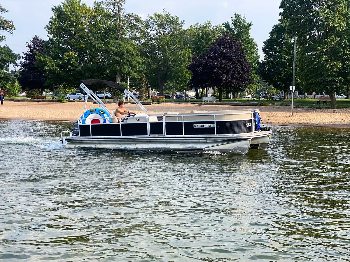 Suncruiser Pontoon Boat Rental in Traverse City, MI
