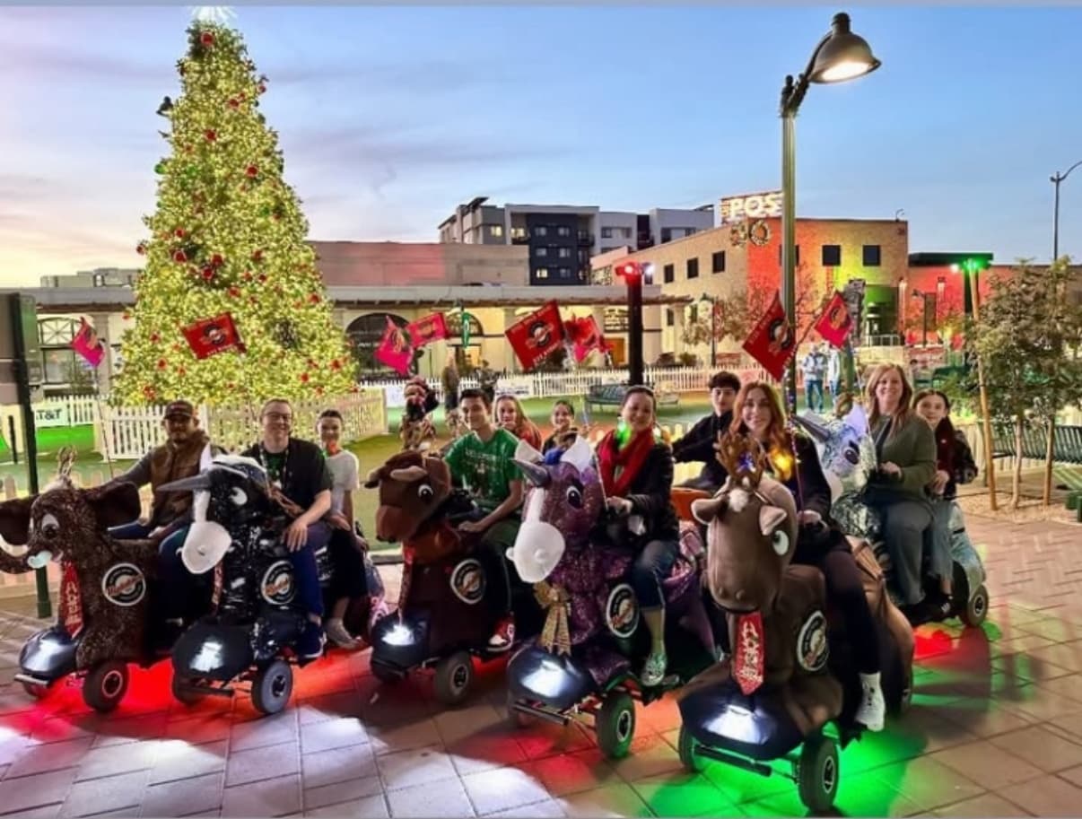 Rydables Rudolph Run: Festive Cruise in Downtown Mesa