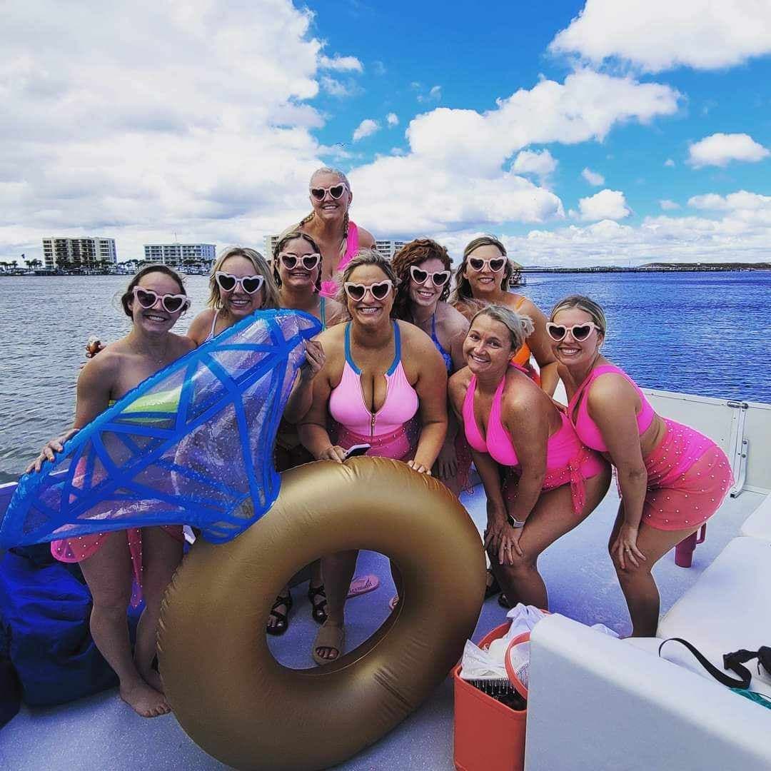 Party Pontoon Charters to Crab Island with The Destin Party Pontoon