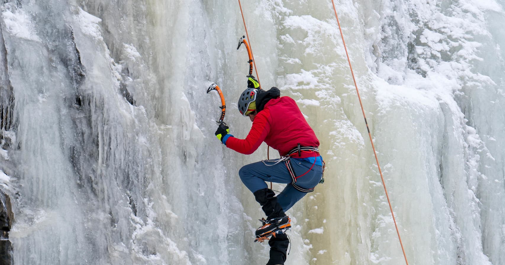 Ice Climb at Whitefish Vertical Adventures in Columbia Falls