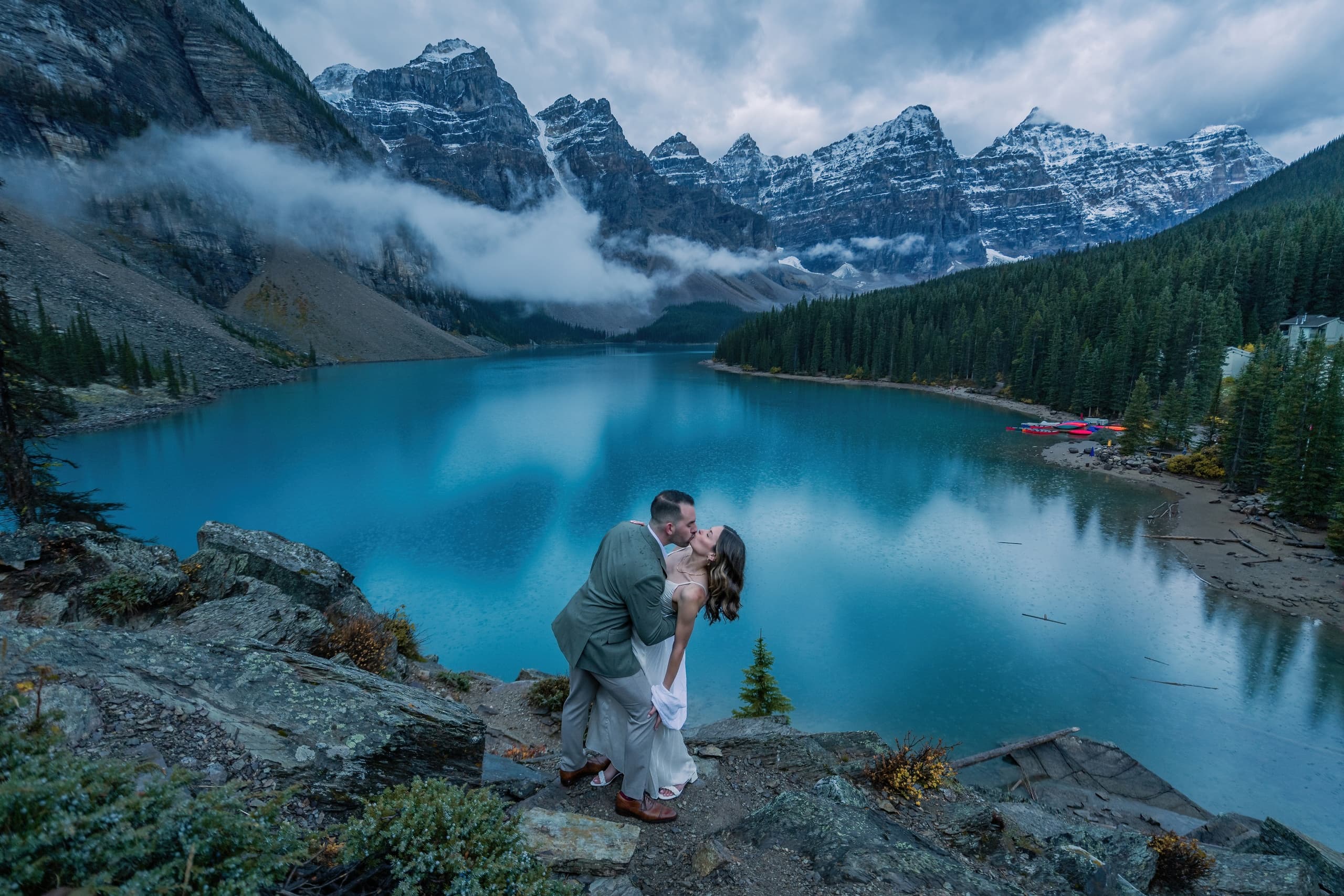 Canmore Private Sunrise Elopements with Via Via Shuttle Service Inc.