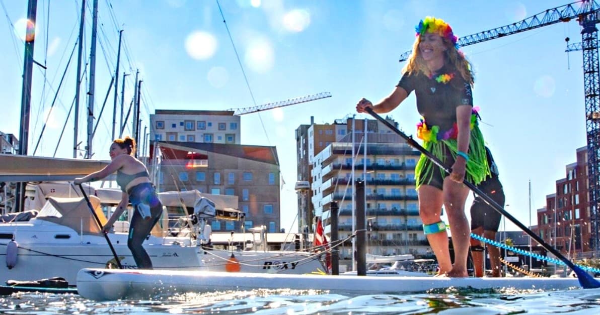 SUP Polterabend Adventure with Surf Agency in Aarhus