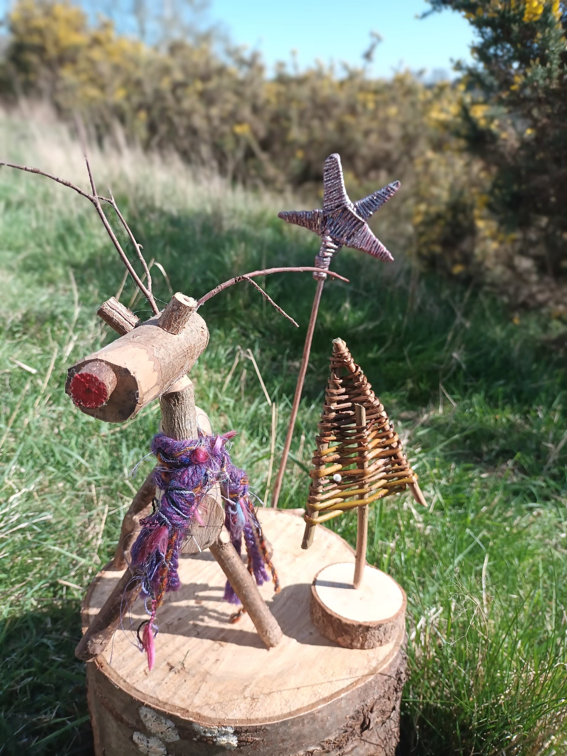Make Natural Christmas Decorations in Enniscoe: Willow Weaving & Shavehorse Carving