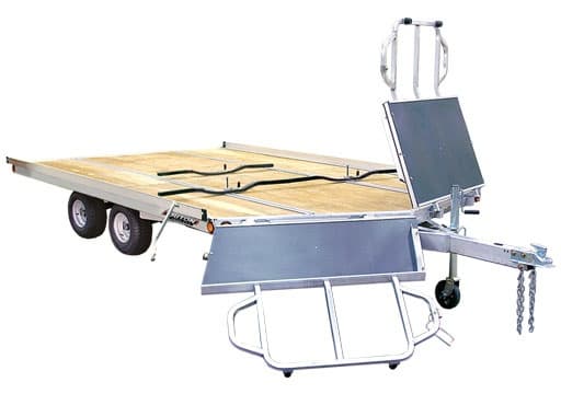 Snowmobile with 3-Place Trailer in Steamboat Springs
