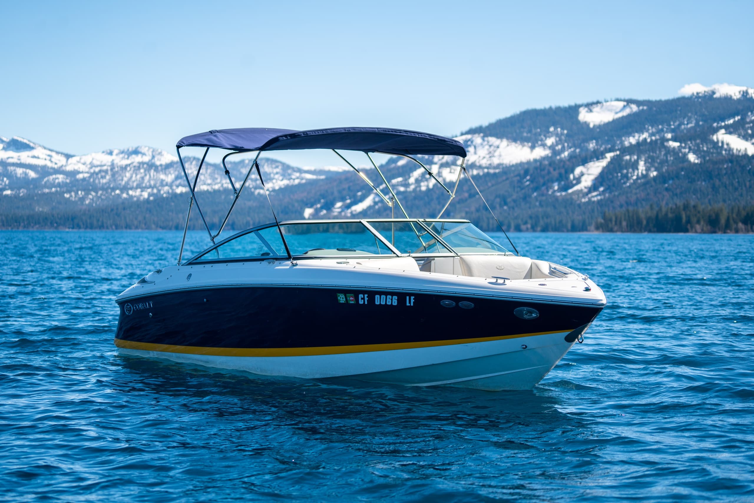 Rent a 22' Cobalt for Lake Tahoe Fun in Tahoe City
