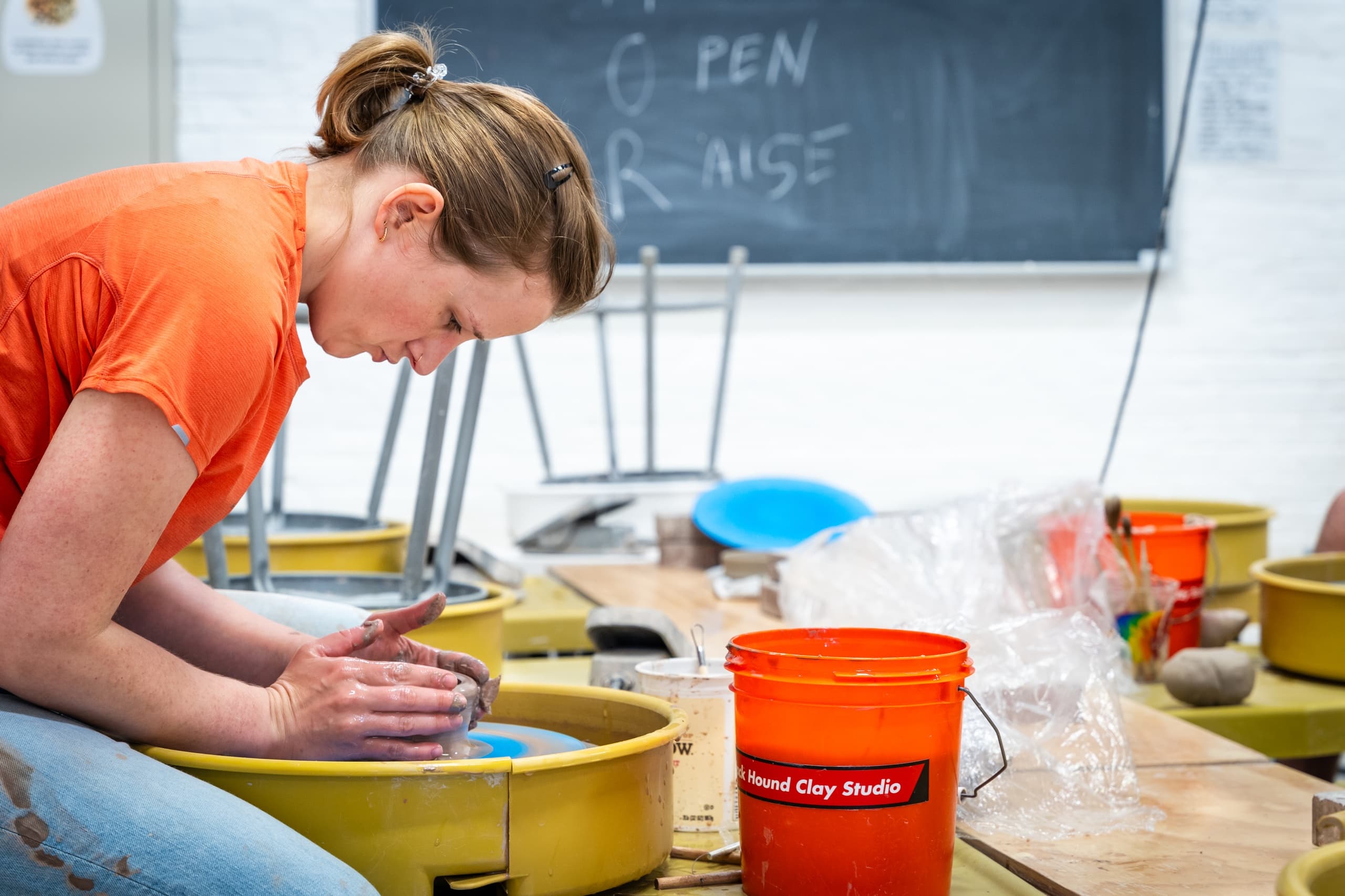Wheelthrowing 101 Sundays at Black Hound Clay Studio - West Philadelphia Pottery Class