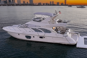 57ft Azimut: Private Yacht Charter on Biscayne Bay from Regal Marina