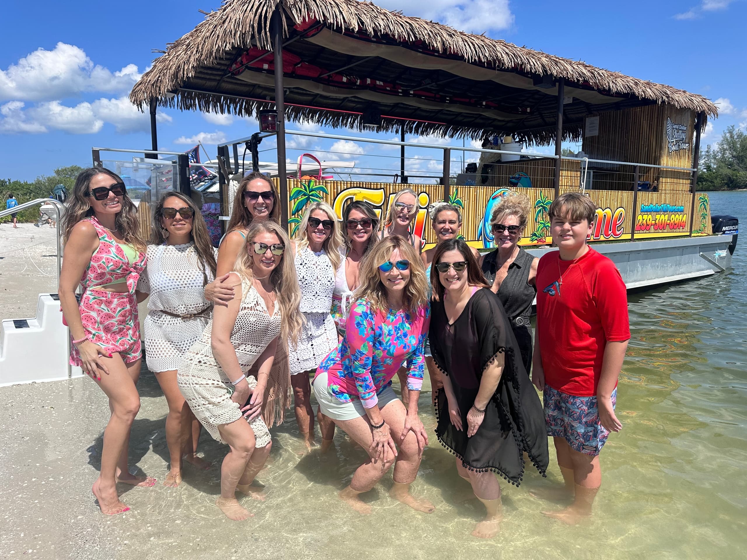 Explore Naples by Water: Tiki Boat Shelling, Dolphins & Keewaydin Beach Adventure