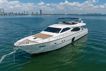 Cruise Miami Bay on an 85ft Ferretti: Private Yacht Charter from Regal Marina
