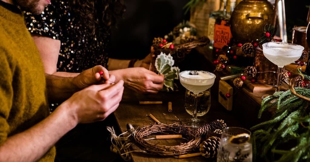 Christmas Wreath Workshop at The Outside In (York) — Gin, Bulbs & Hands-On Making photo 3