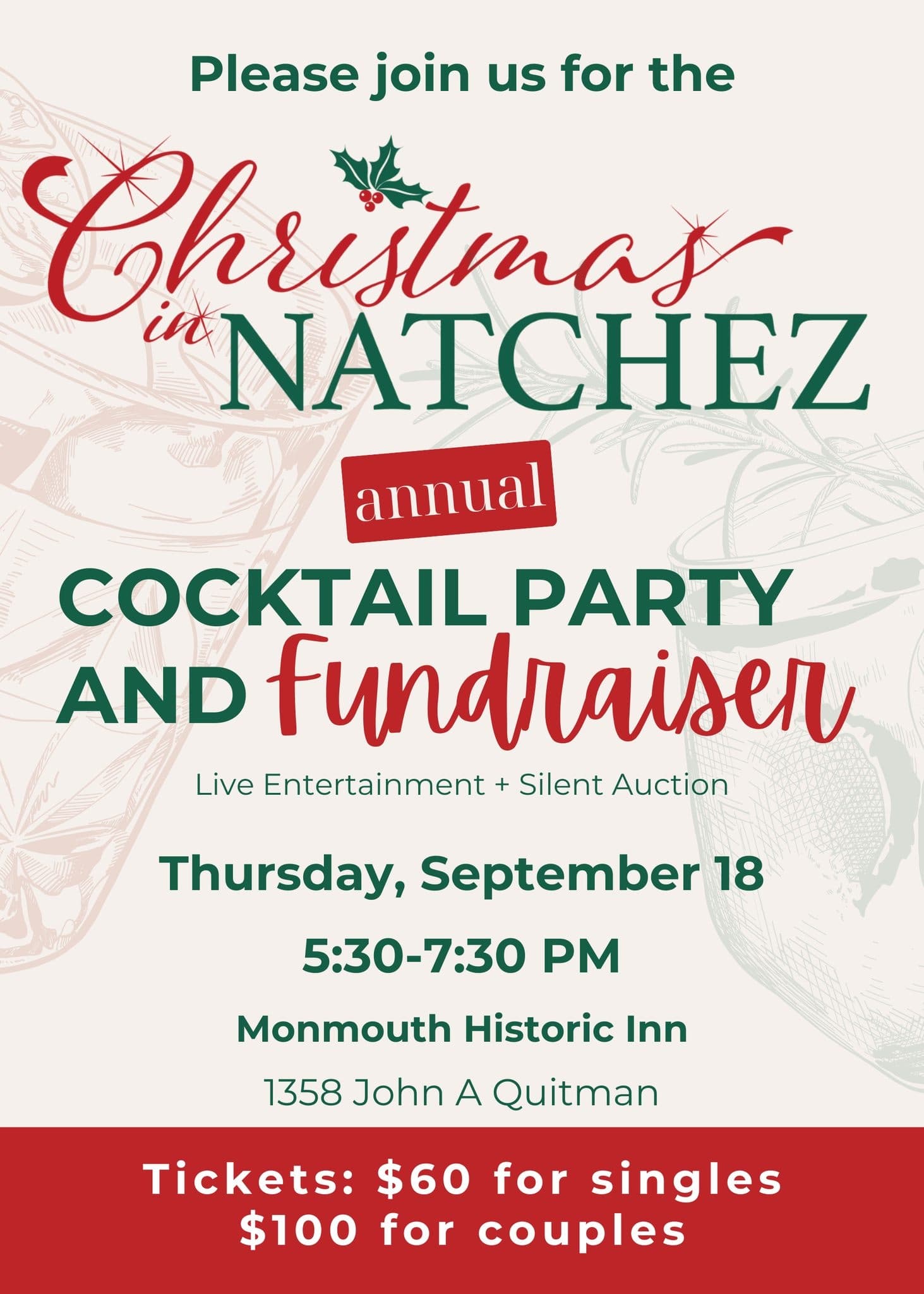 Christmas in Natchez Cocktail Party by Visit Natchez