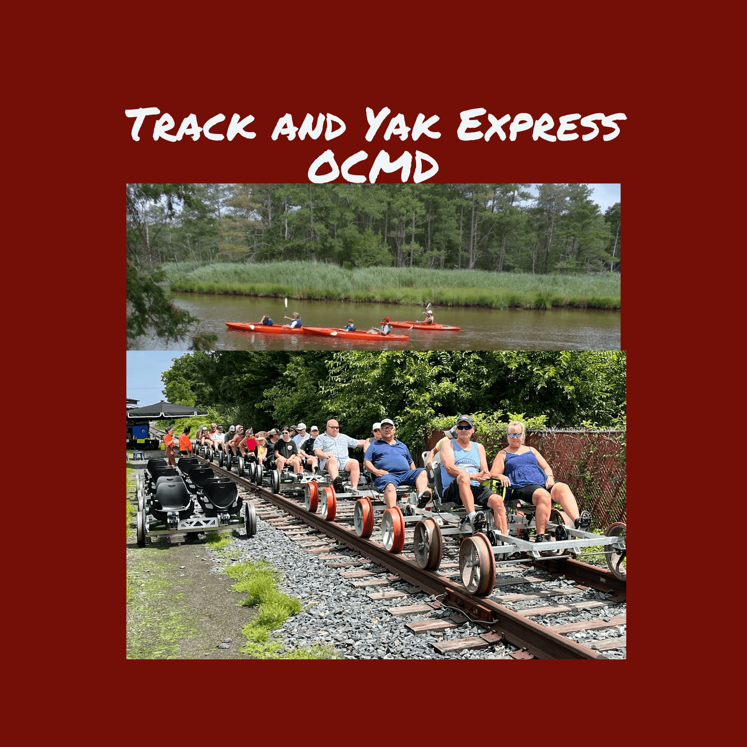 Track and Yak Express OCMD: Railbike & Kayak Adventure