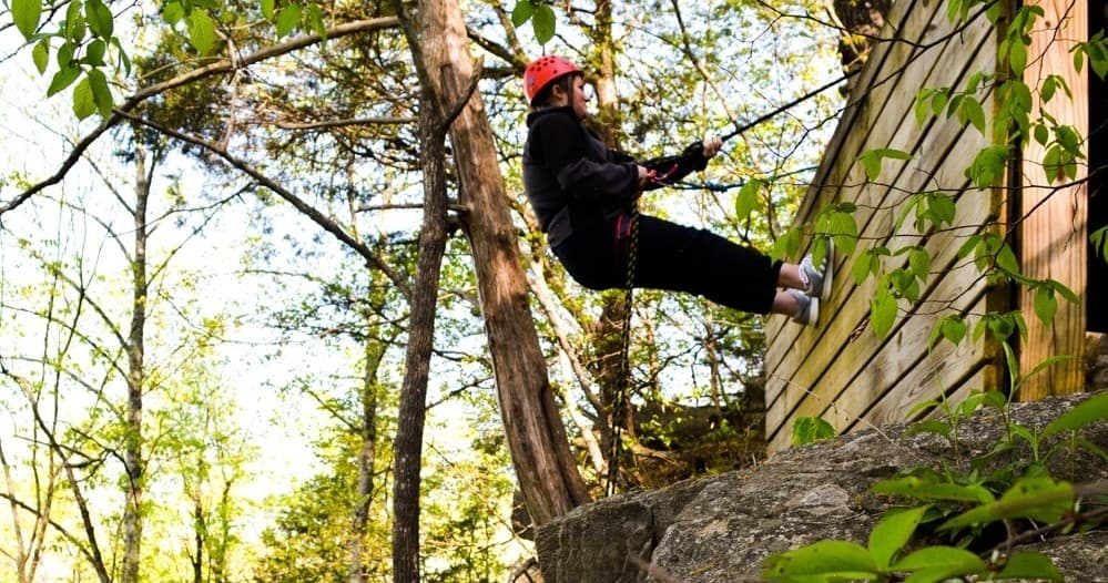 Rappelling with Outdoor Adventure Rafting in Benton, Tennessee