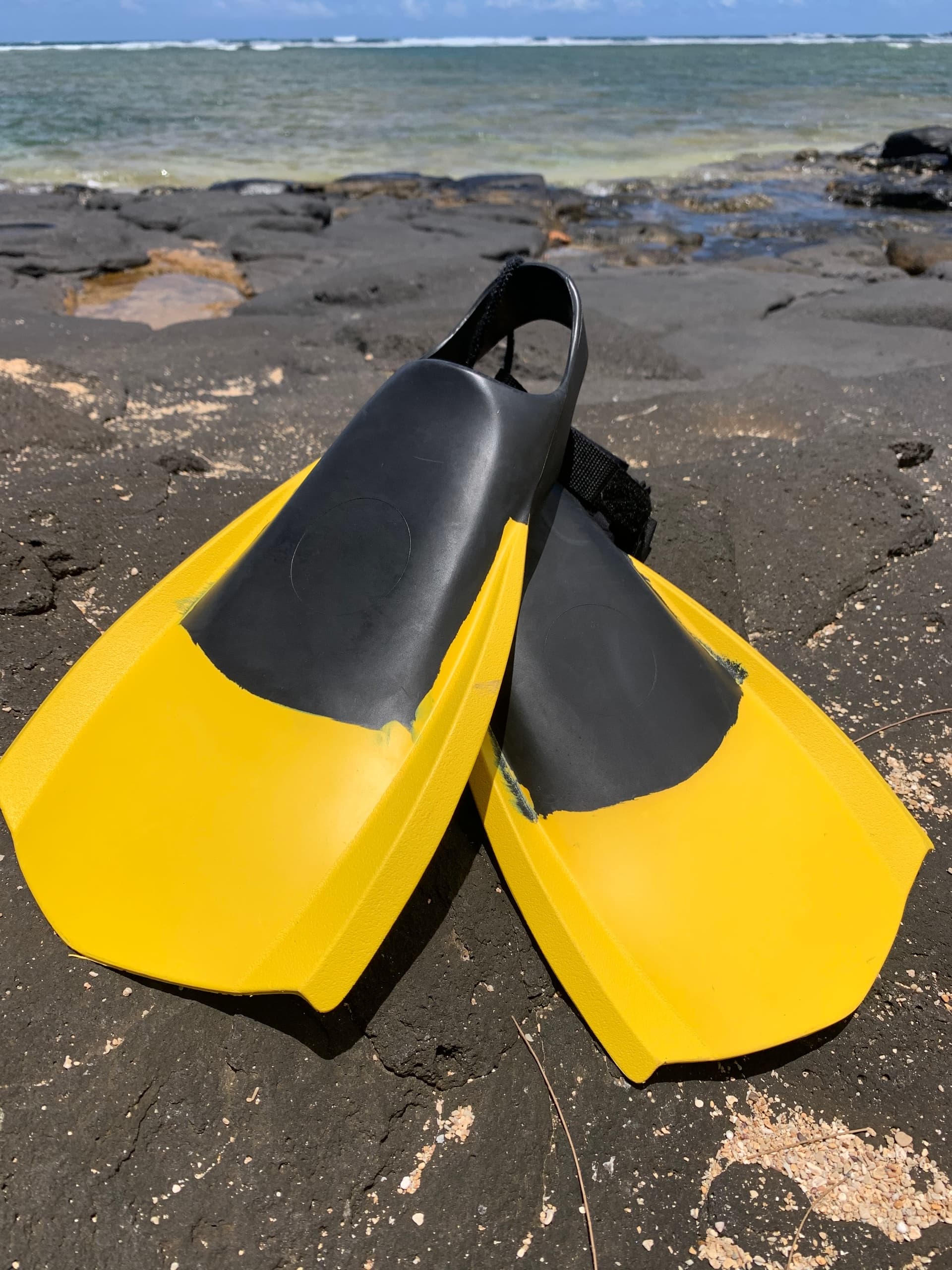 Body Boarding Fins Gear Rental at Hanalei Trading, Hawaii