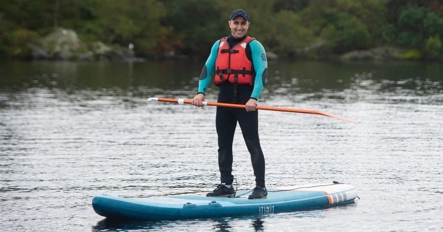 Stand-Up Paddleboarding at Luss Beach with Loch Lomond Leisure