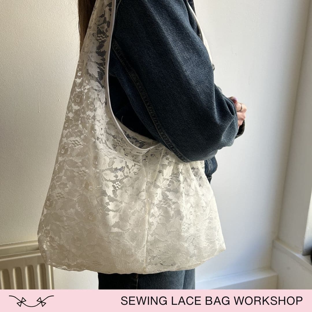 Crafting in Amsterdam: Make an Upcycled Lace Bag at Sewing Cafe photo 4