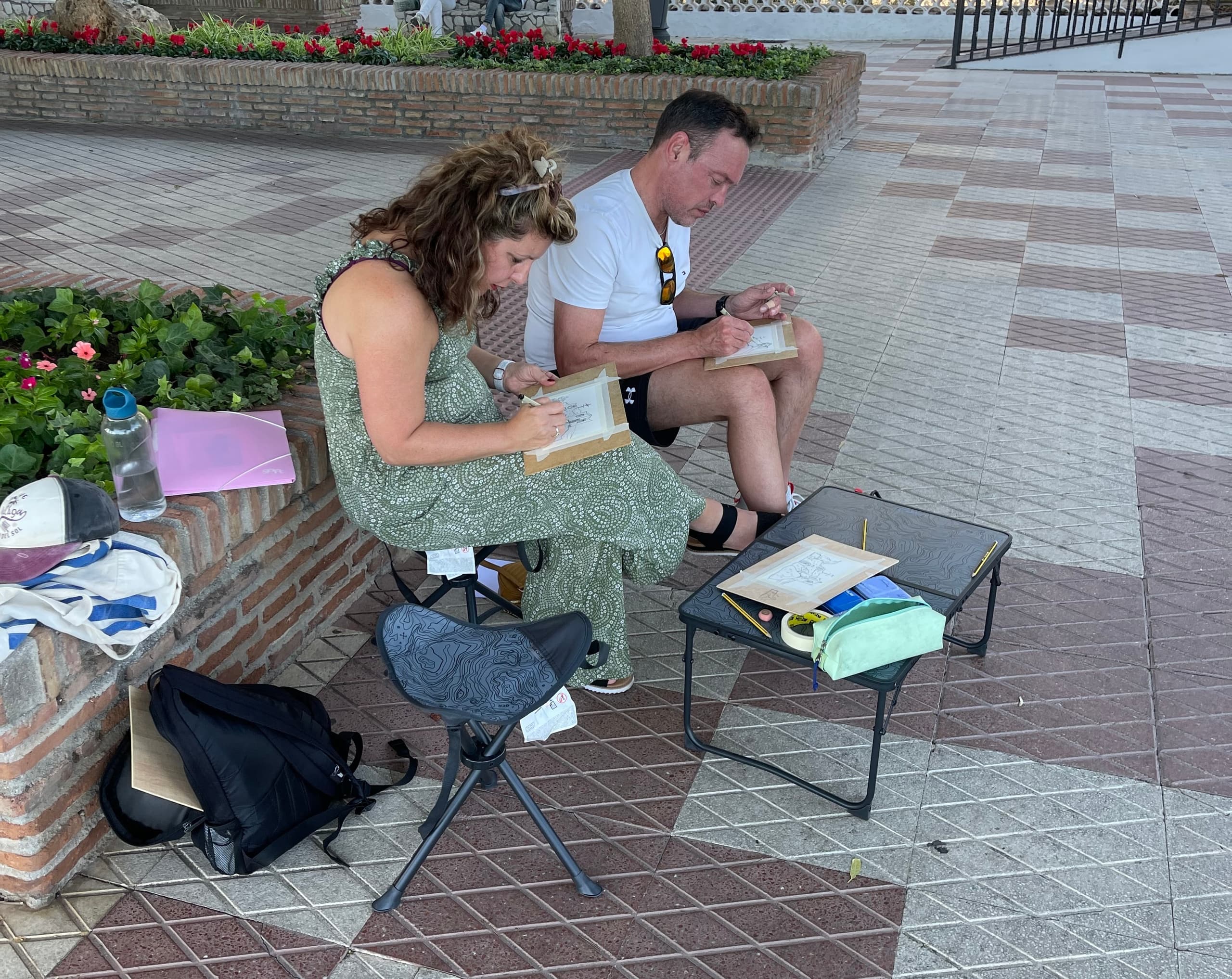 Watercolor Walk: Sketching Marbella’s Old Town Light photo 1
