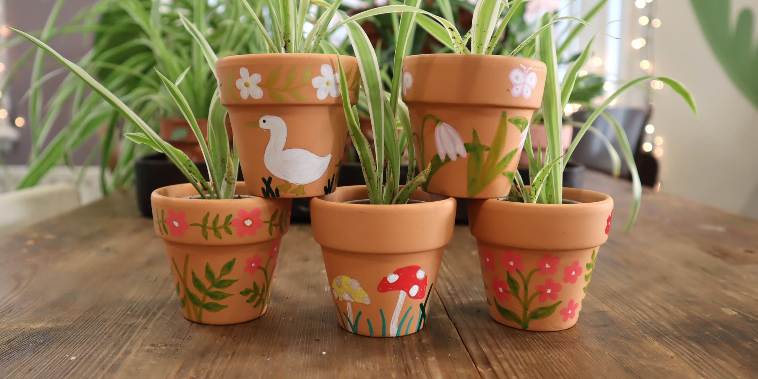 Mini Plant Pot Illustration in Nottingham — Mother's Day Workshop at The Greenery