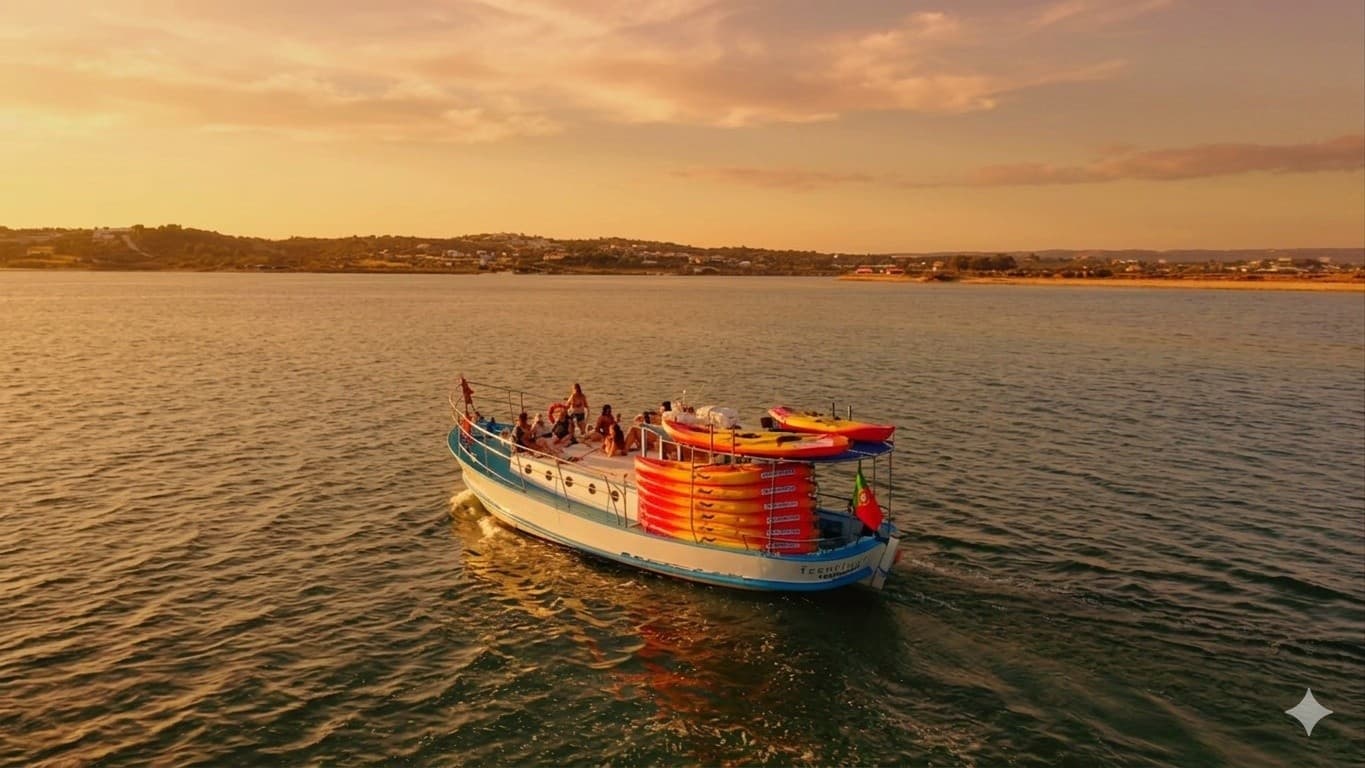 Algarve Golden Hour: Sunset Boat Tour from Ria de Alvor