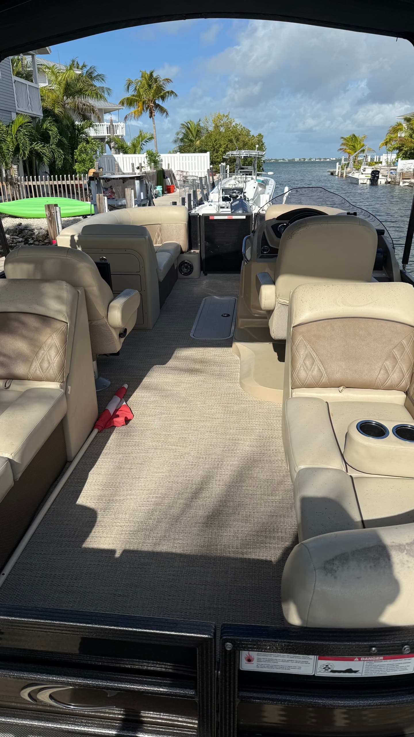 Cudjoe Key Dayboat — 22' Crest Tri Toon Pontoon for Snorkeling, Flats & Reef Cruising photo 2
