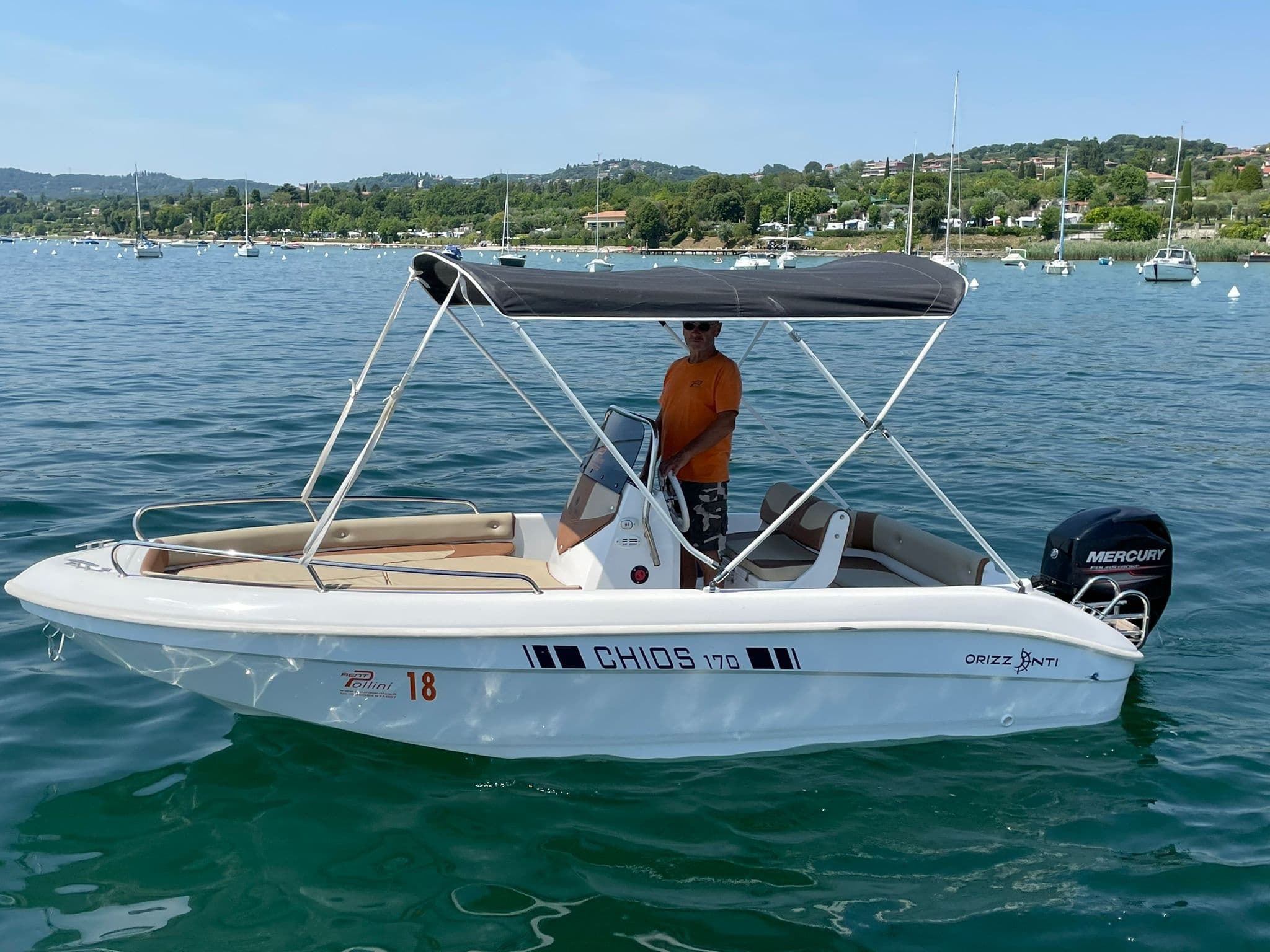 Experience the Tranquil Beauty of Lake Garda with Orizzonti Chios 170 Boat Rentals