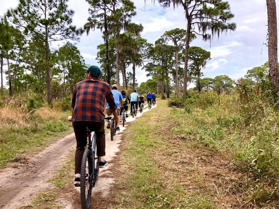 Mountain Biking Wildlife Trails in St. Petersburg Preserve