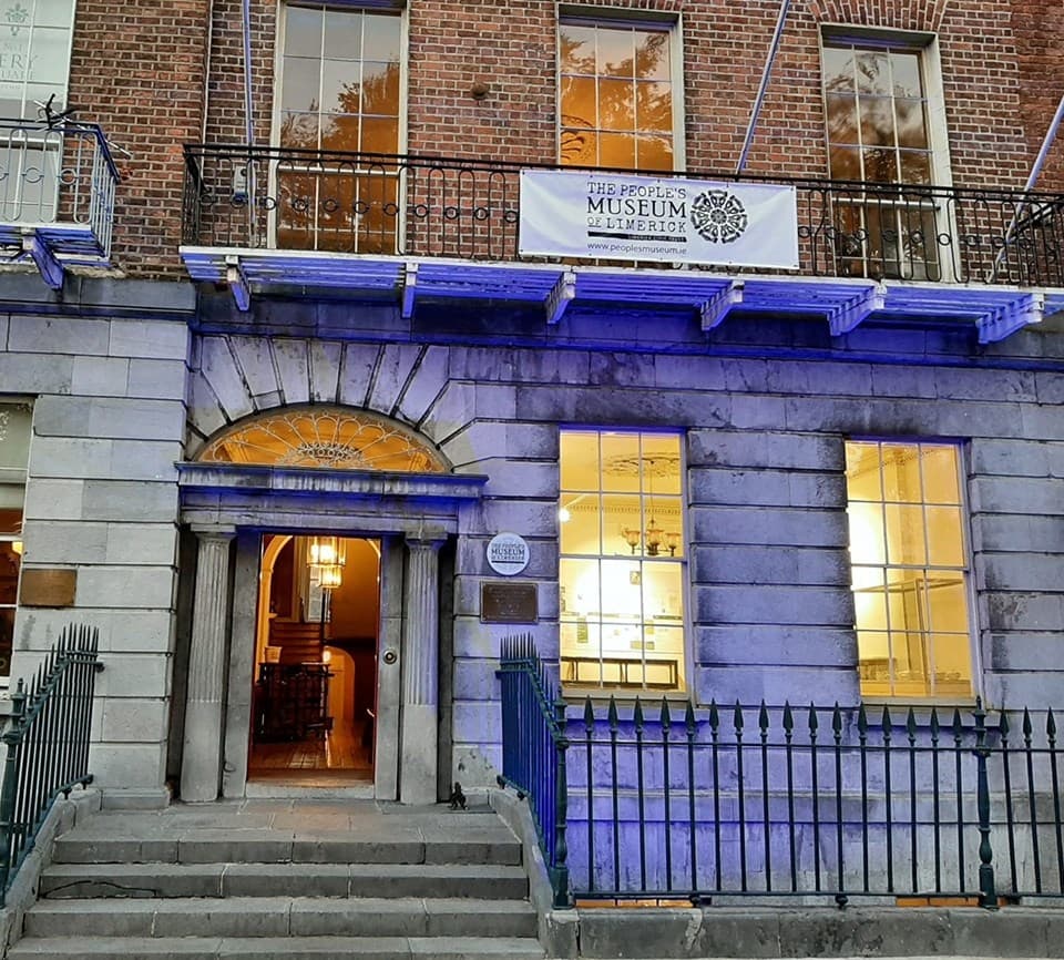 Historic museum entrance in Limerick showcasing heritage displays