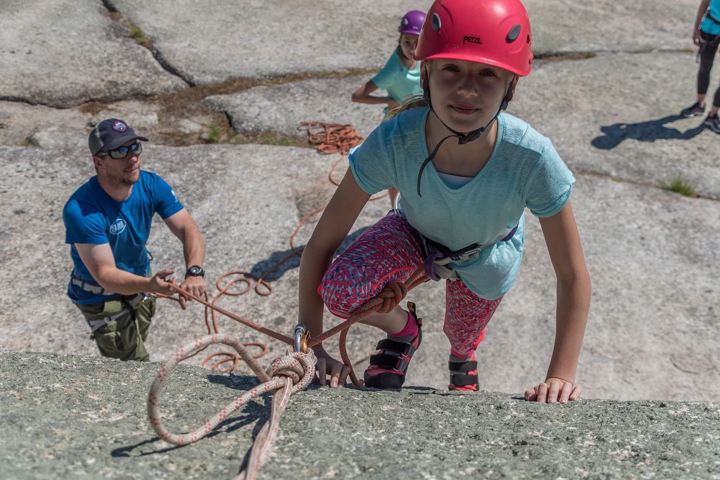 Youth Rock Climbing Day Camp in Conway, NH