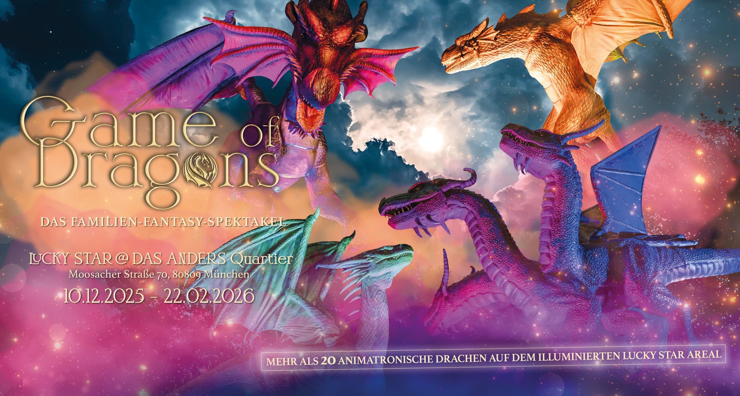 Game of Dragons — Munich Dragon Light Park: 60-Minute Family Night Walk