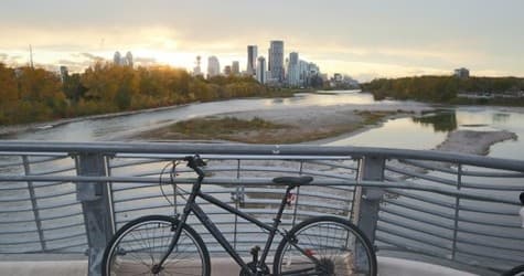 Private Calgary City Bike Tour Along Bow River