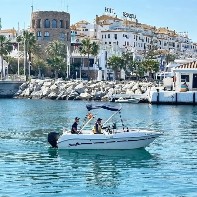 Command Marbella’s Coast: No-License Boat Rental in Puerto Banús photo 1