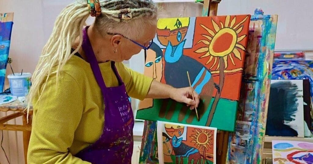 Acrylic Painting Proefles at In de Hoge Hoed — Koog aan de Zaan Art Workshop