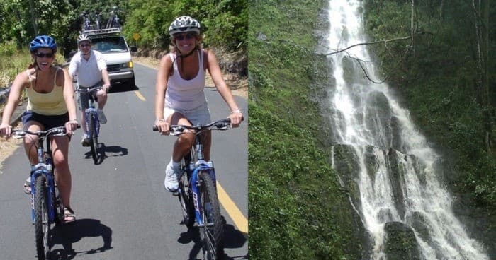 Downhill Bike & Waterfall Hike with Bike Hawaii in Oahu