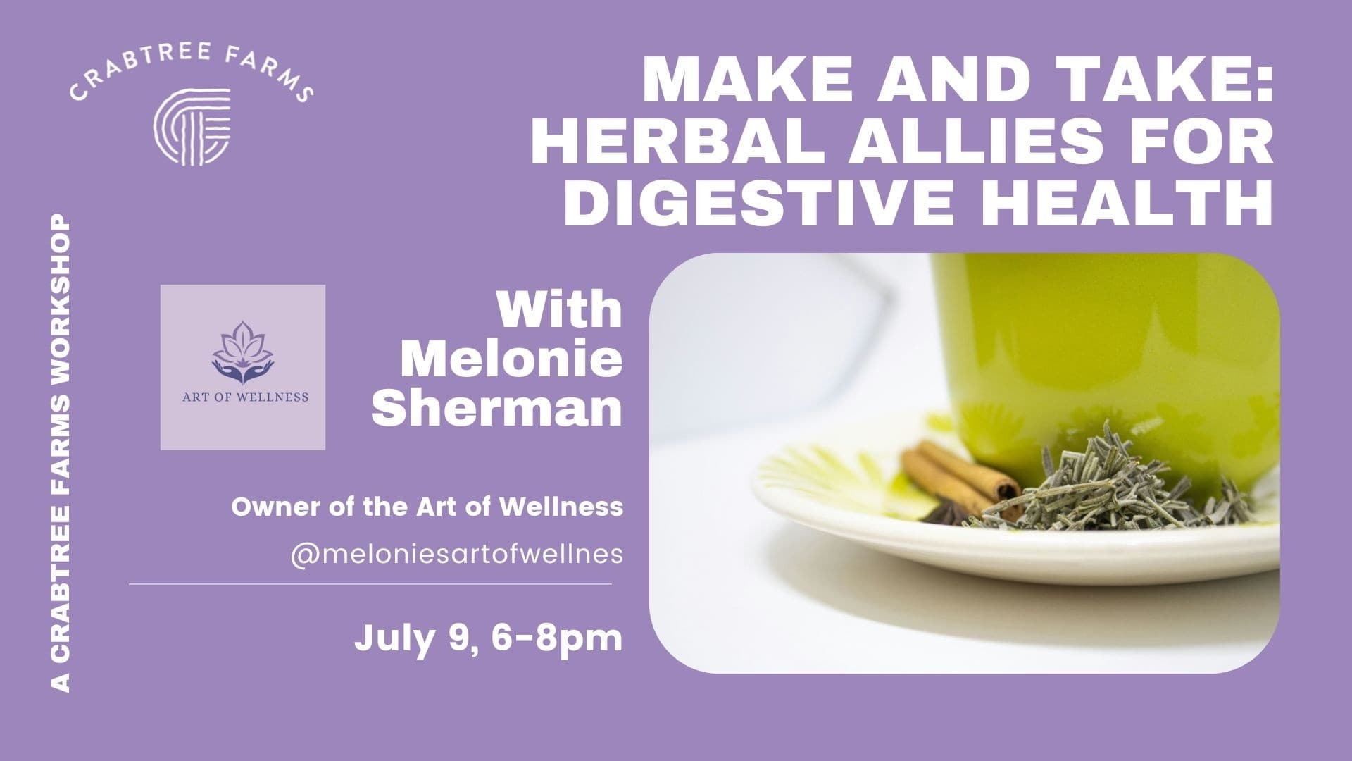 Hands-On Herbal Workshop at Crabtree Farms: Make-and-Take Digestive Remedies