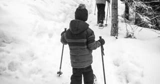 Snowshoeing in Uinta Mountains Near Park City, Utah
